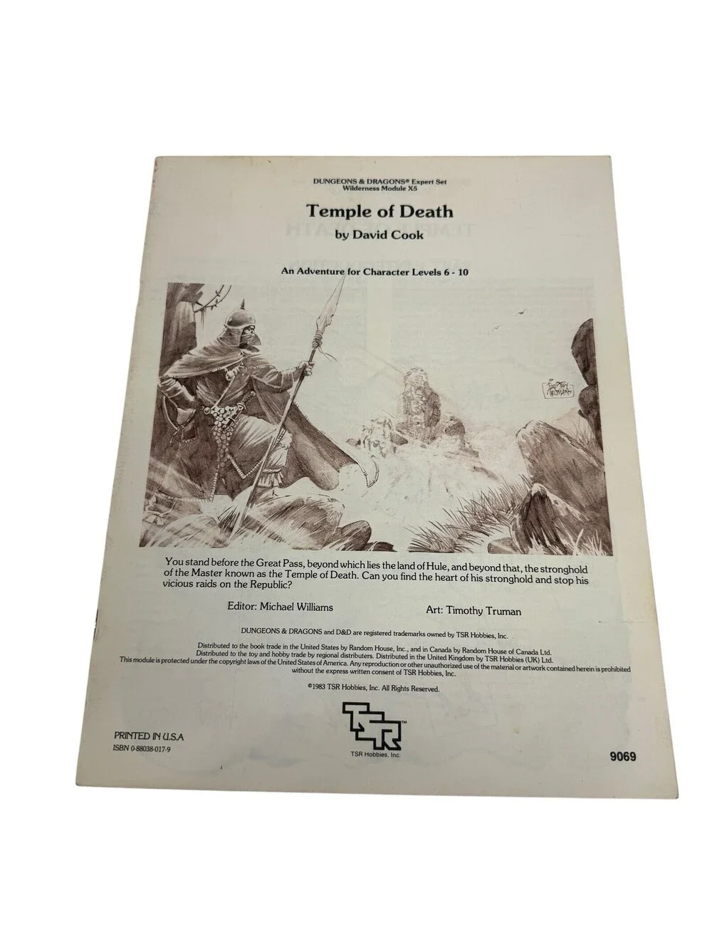 TSR Basic D&D Temple of Death (1st Printing) VG